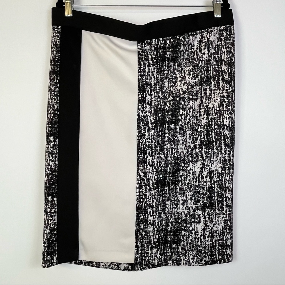 2/$30 Vince Camuto Asymmetrical Colorblock Skirt – Black/White – Size XL – GUC